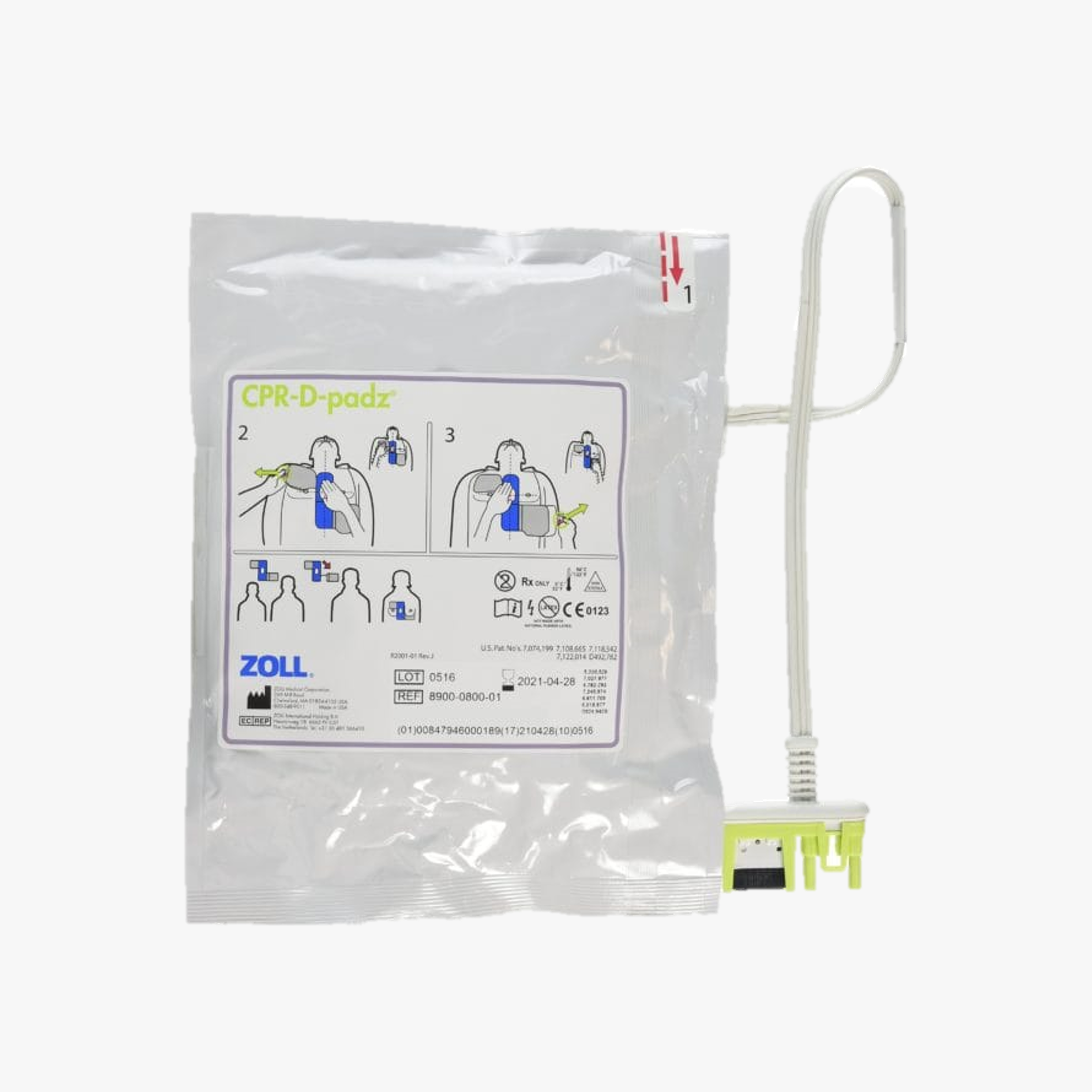 ZOLL AED Plus, CPR-D Pad (unipad)